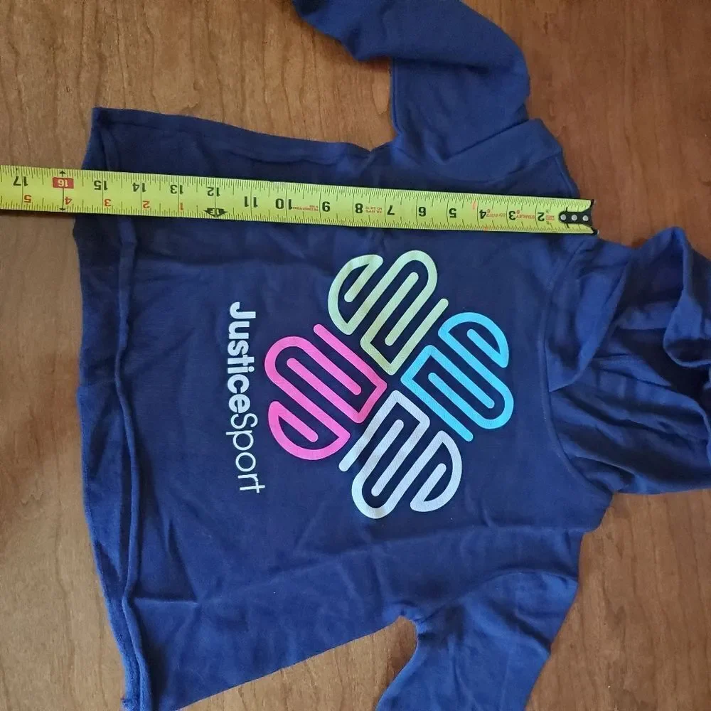 Justice light weight hoodie Size 6/7